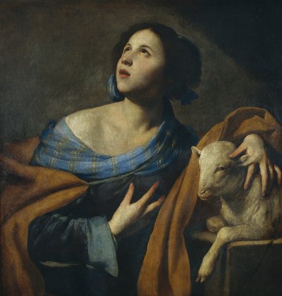 Saint Agnes by Massimo Stanzione